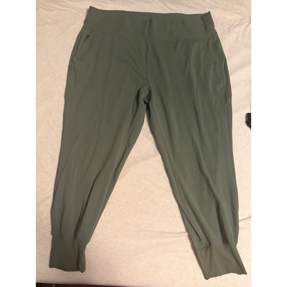 Athleta Salutation Jogger Sage Green High Rise Ribbed Waistband Plus Size 3X